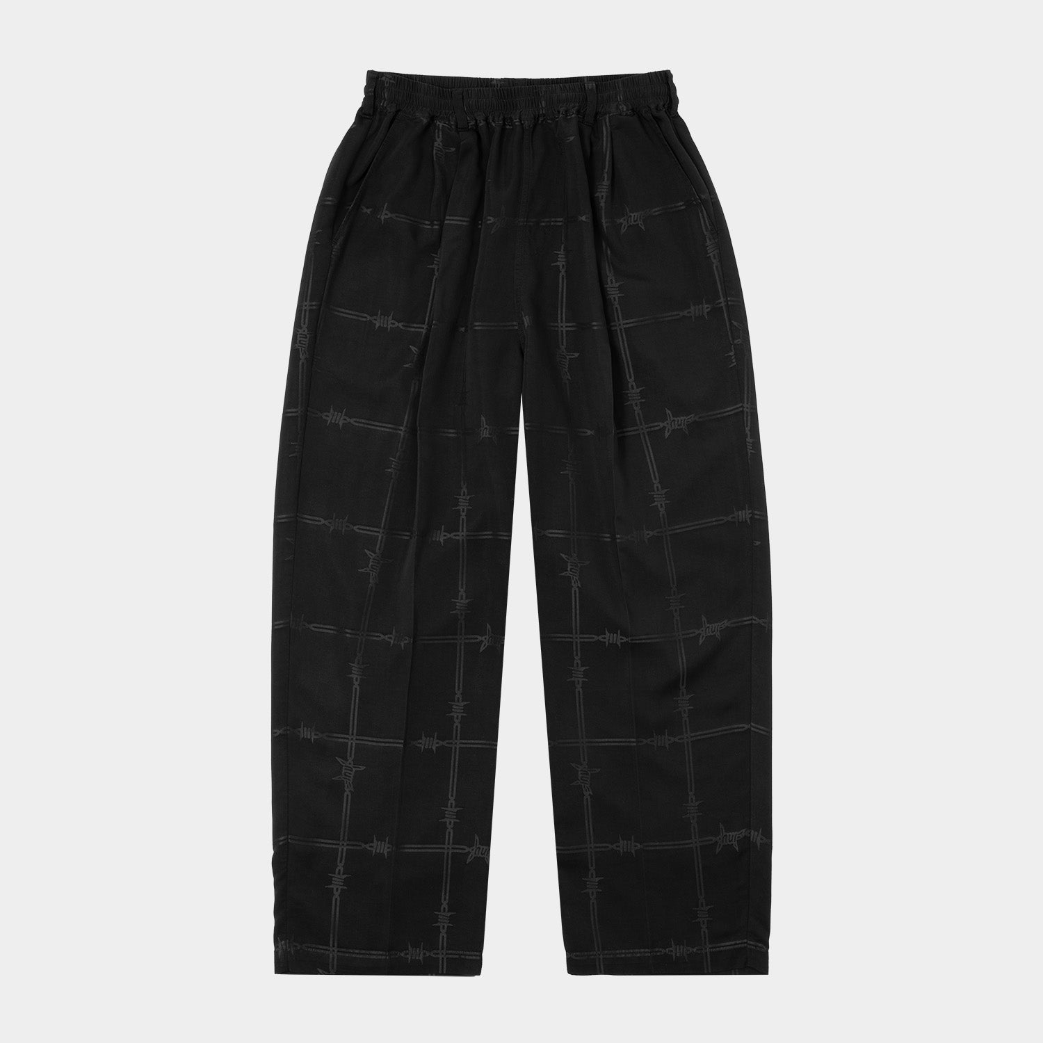 BARB WIRE PLAID EASY PANT