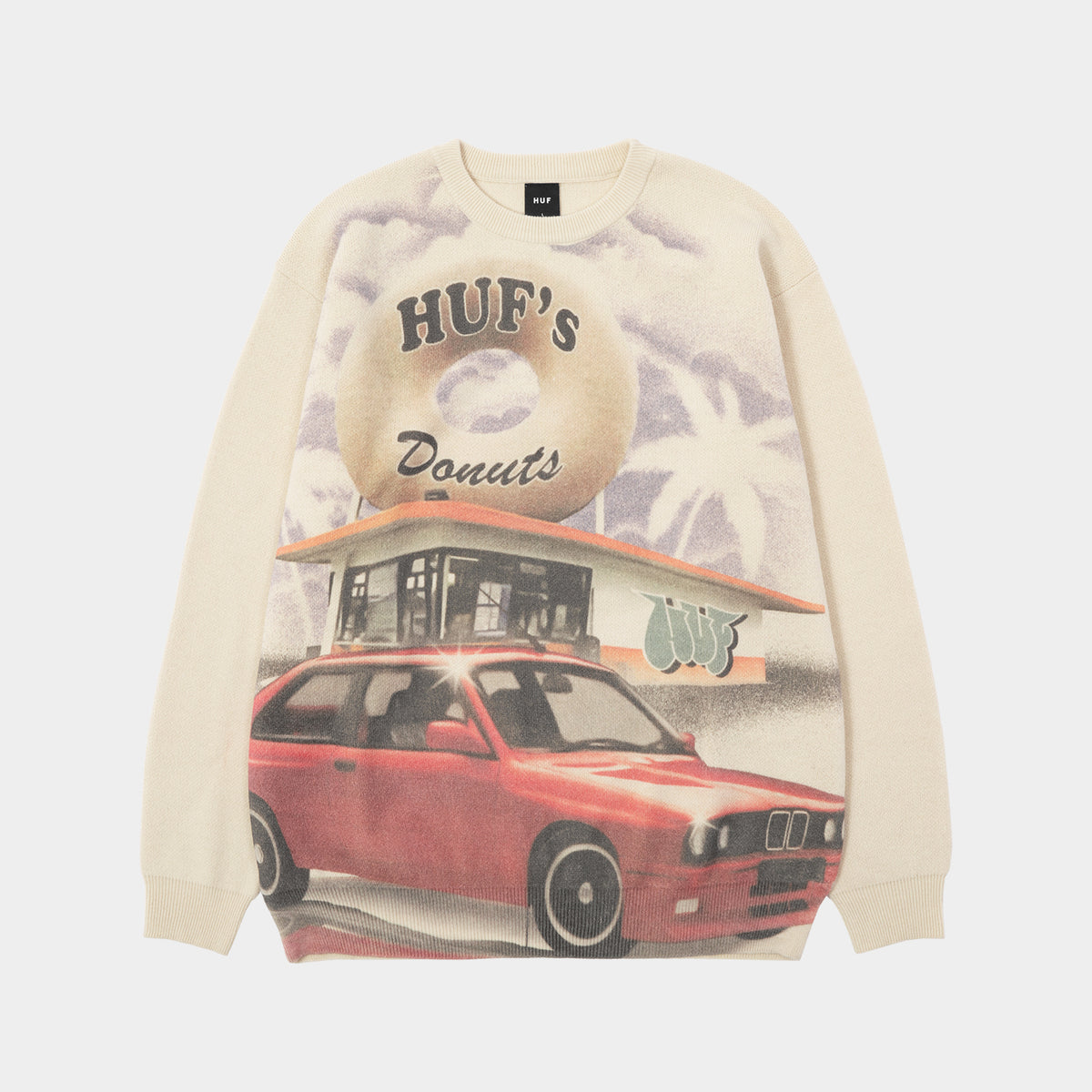 DRIVE THRU CREW SWEATER - HUF Worldwide JP