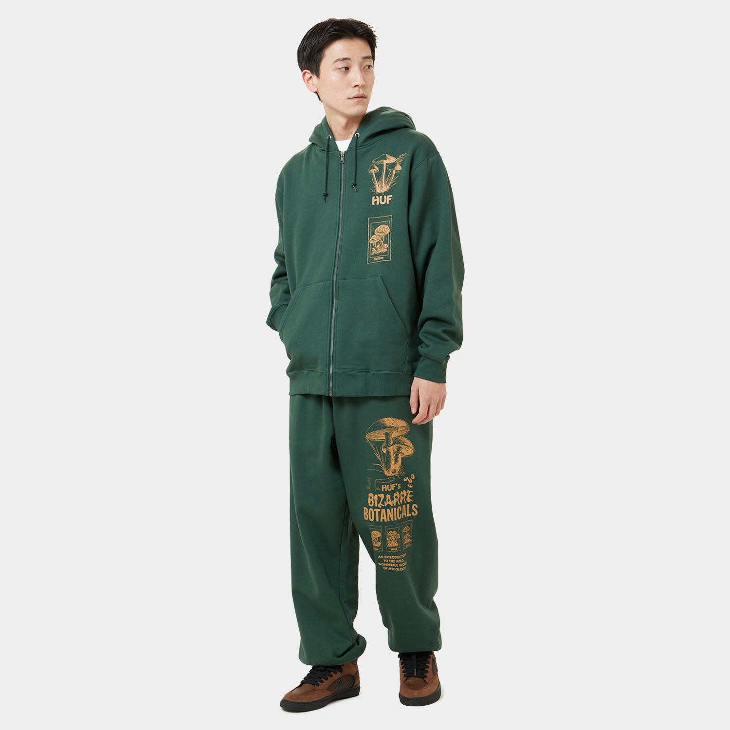 BIZARRE BOTANICALS FULL ZIP HOODIE - HUF Worldwide JP