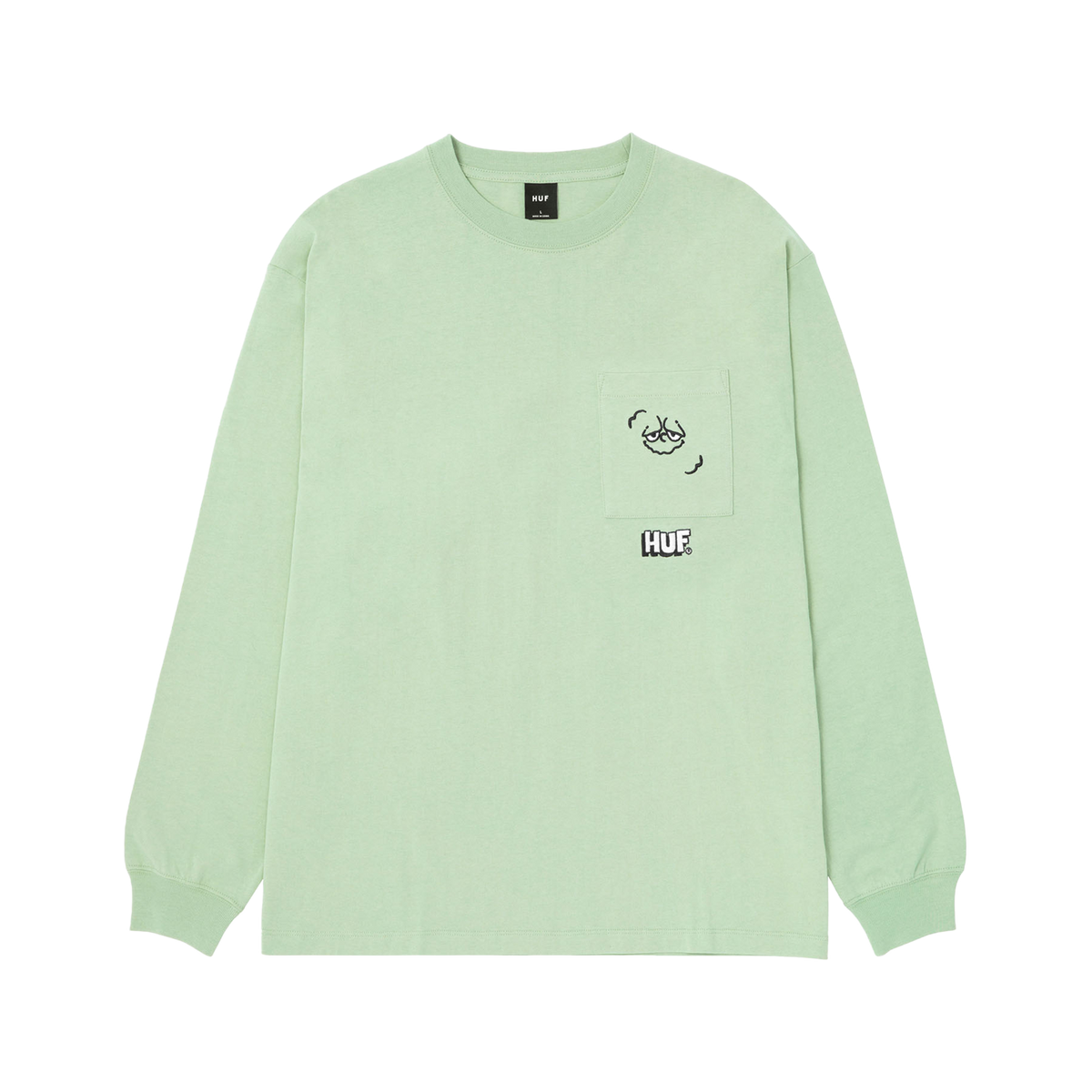 GREEN NUGGETS POCKET LS TEE - HUF Worldwide JP